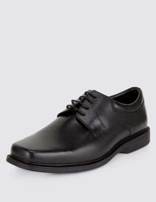 Airflex&trade; Leather Extra Wide Lace-up Shoes
